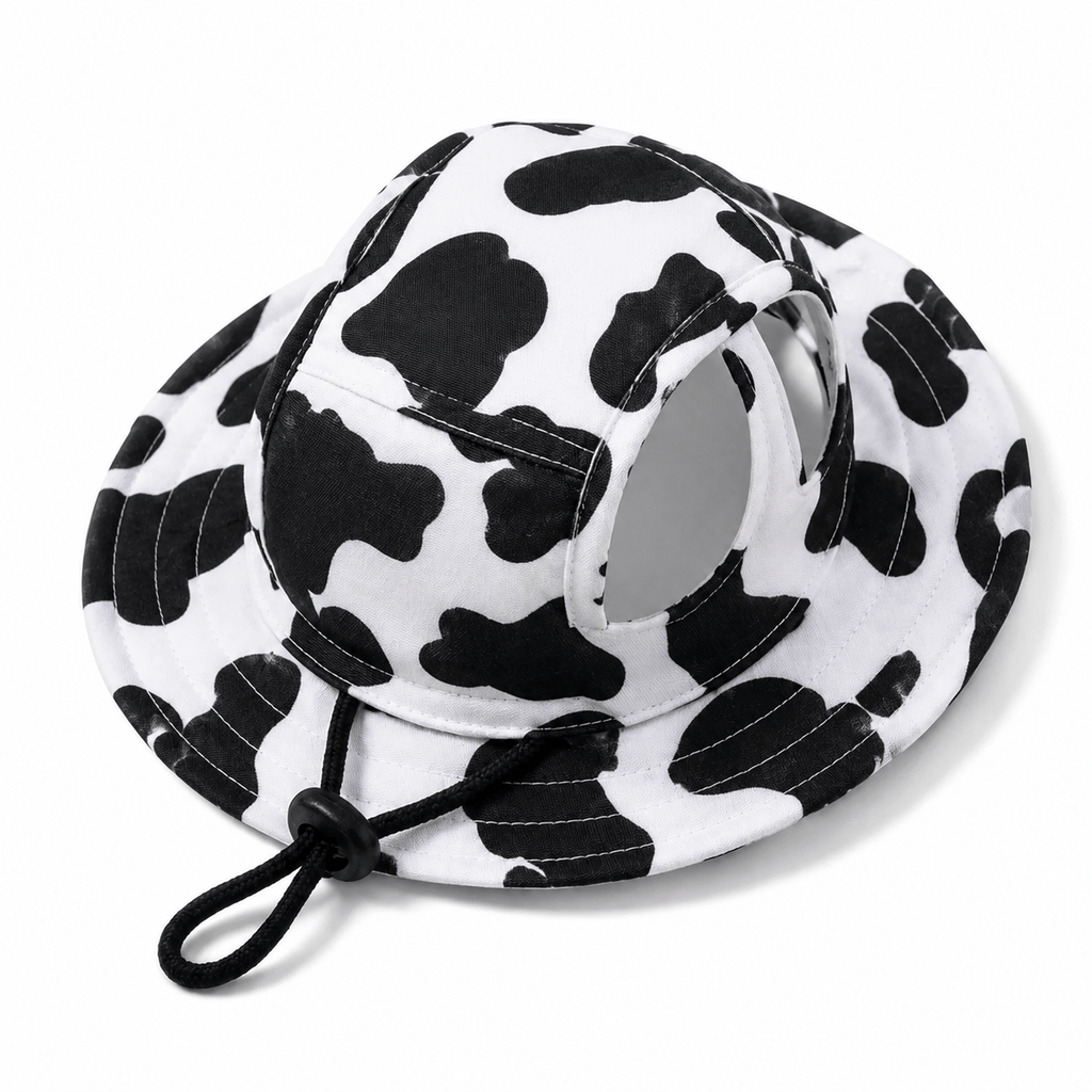 Cute Pet Sun Hat – Adjustable Outdoor Bucket Hat for Dogs & Cats