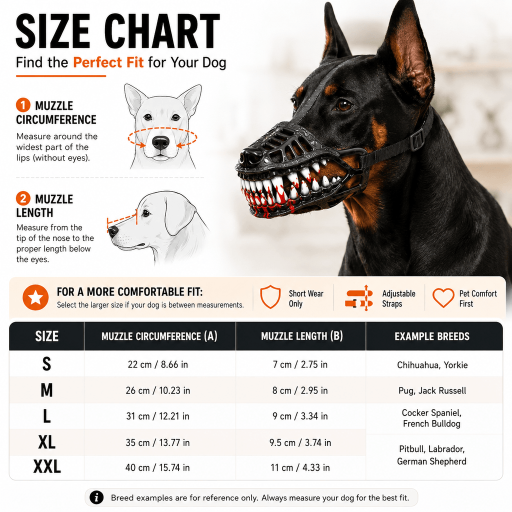 Scary Dog Muzzle with Teeth