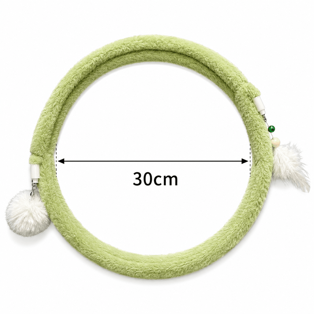 Foldable Spring Cat Tunnel with Interactive Feather Toys