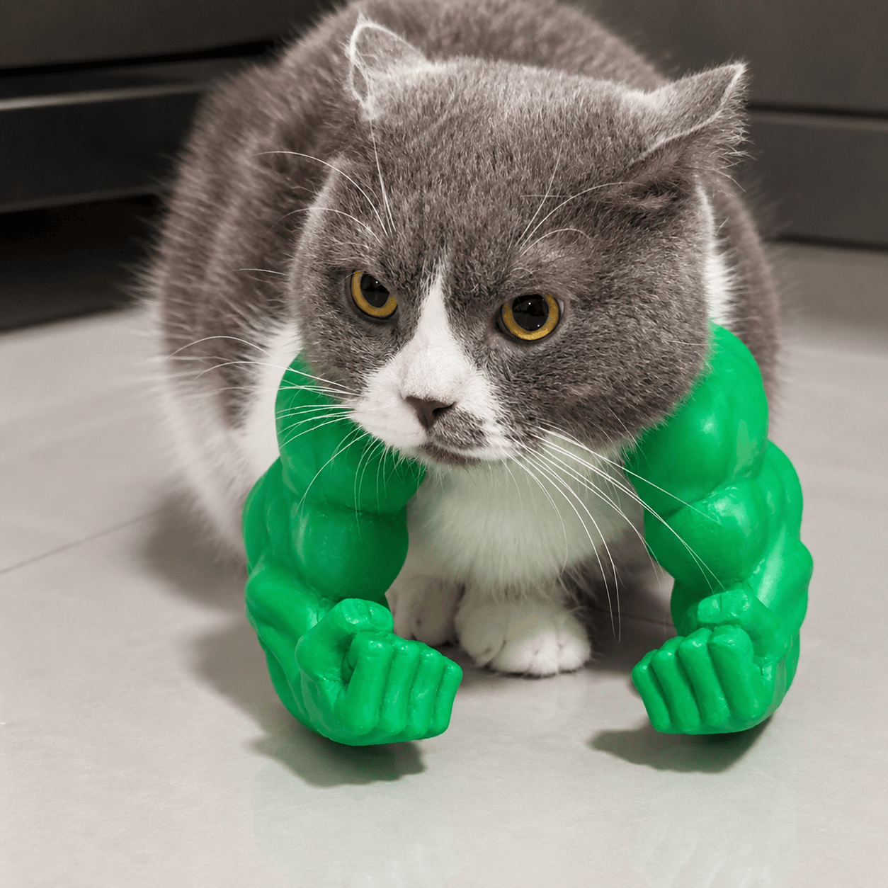 3D Printed Funny Cat Muscle Arms