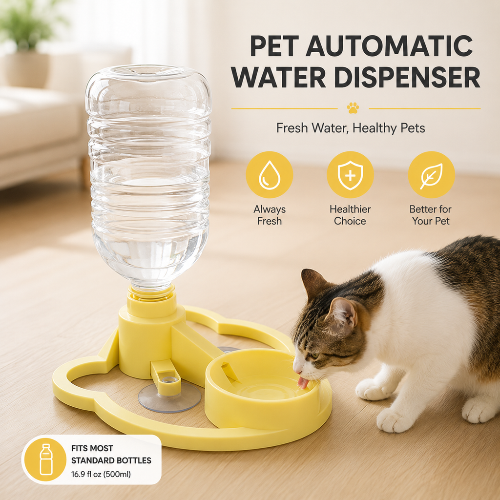 Gravity Pet Water Dispenser— No Electricity Required