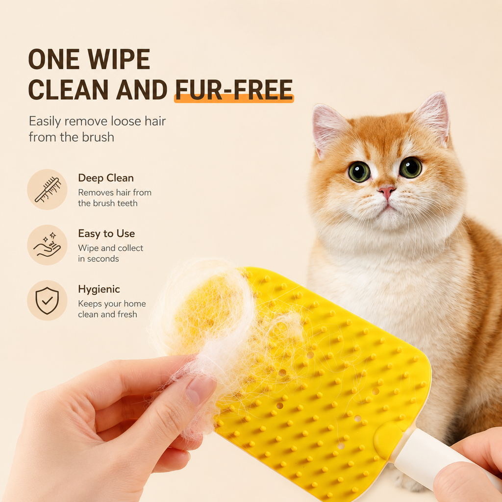 Pet Grooming Brush – Gentle Deshedding Comb