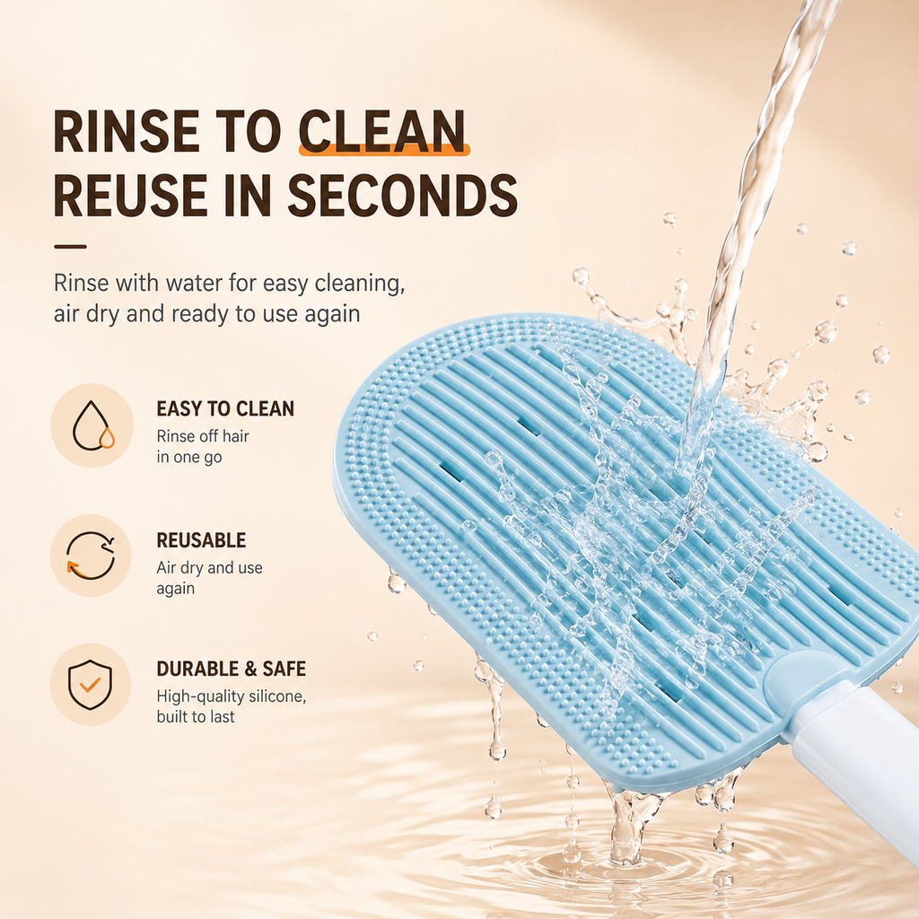 Pet Grooming Brush – Gentle Deshedding Comb