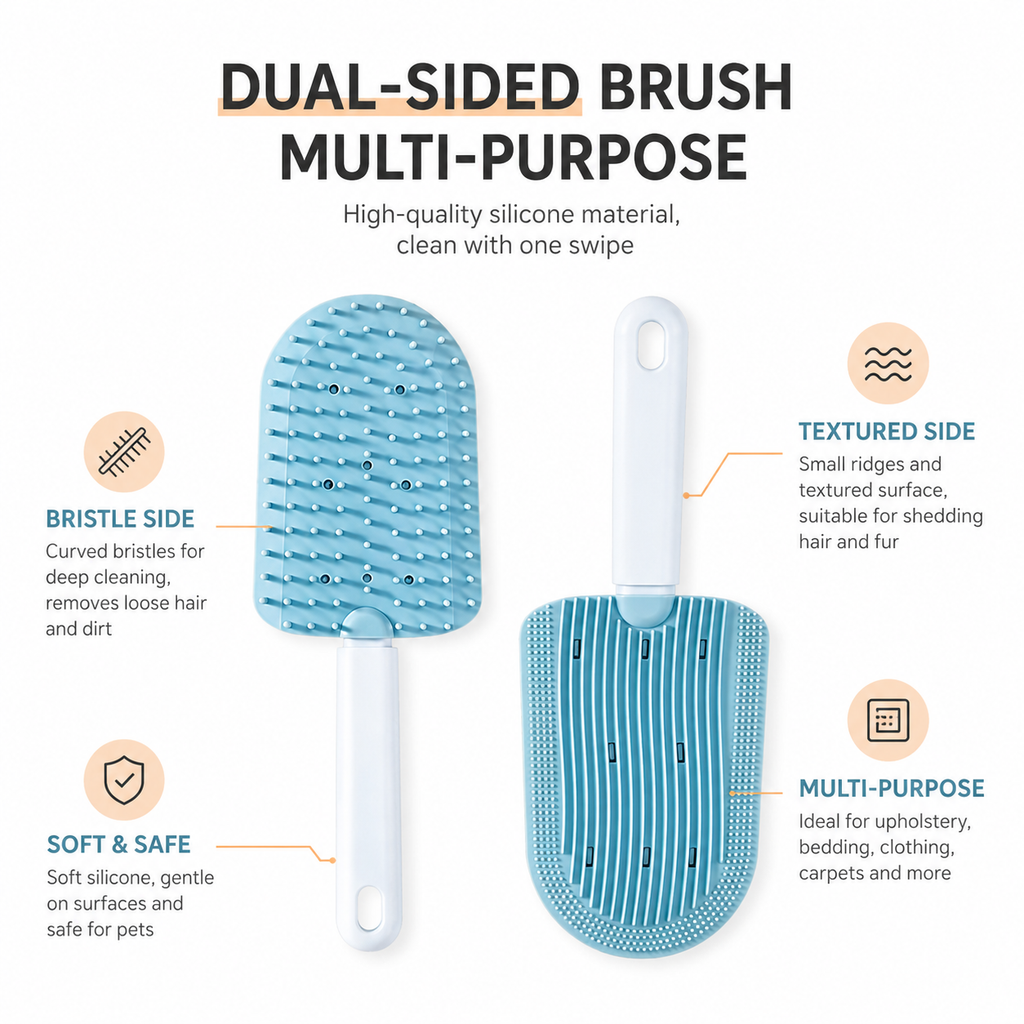 Pet Grooming Brush – Gentle Deshedding Comb