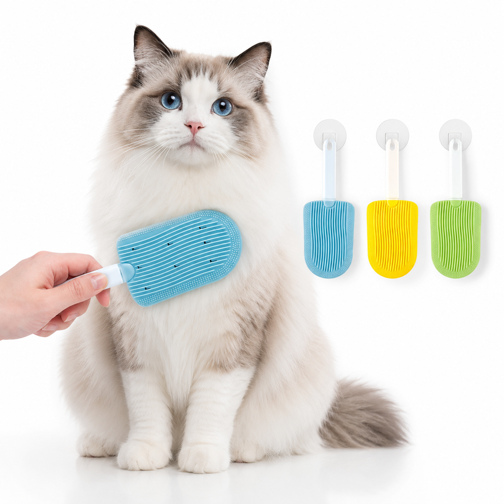 Pet Grooming Brush – Gentle Deshedding Comb