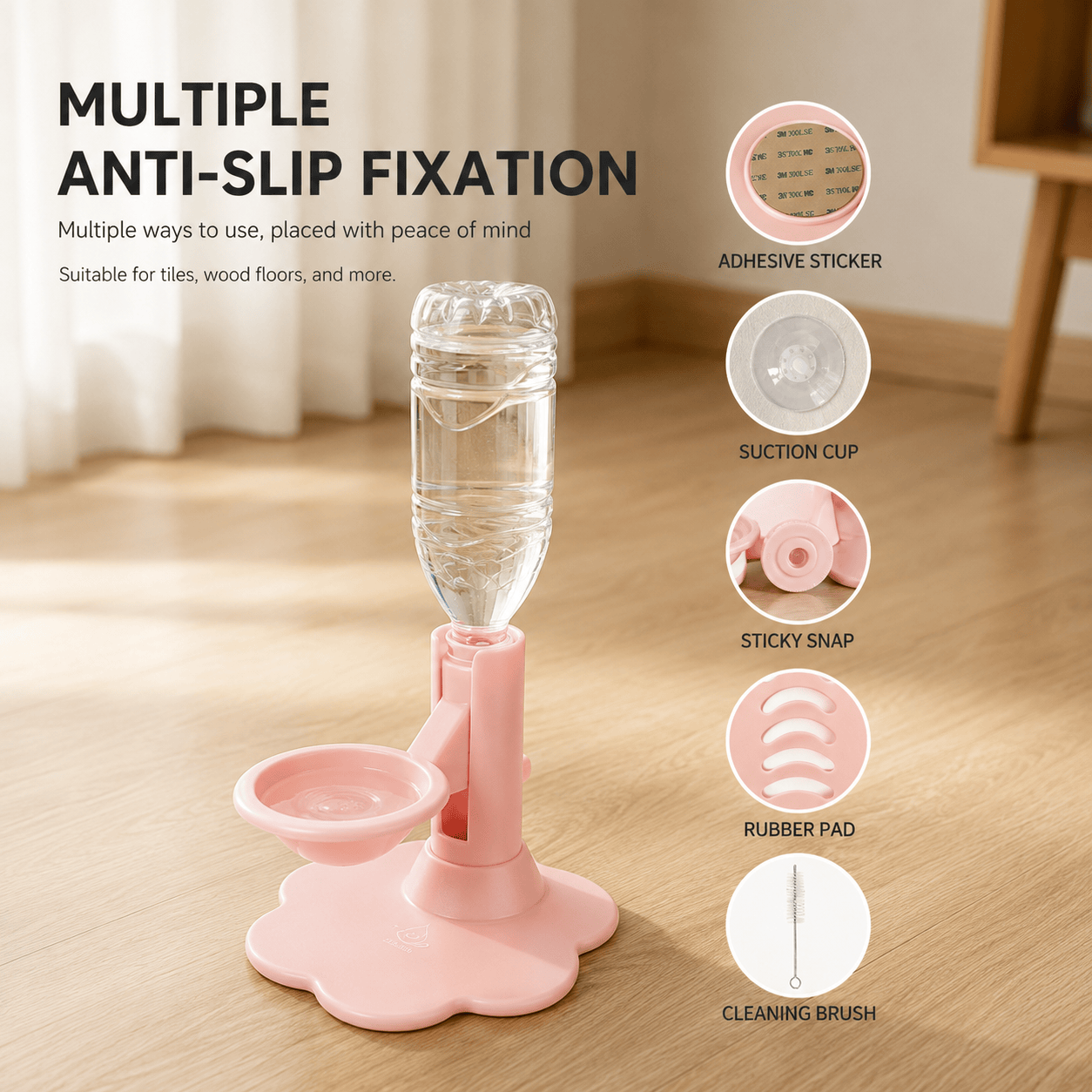 Adjustable Elevated Gravity Pet Water Dispenser