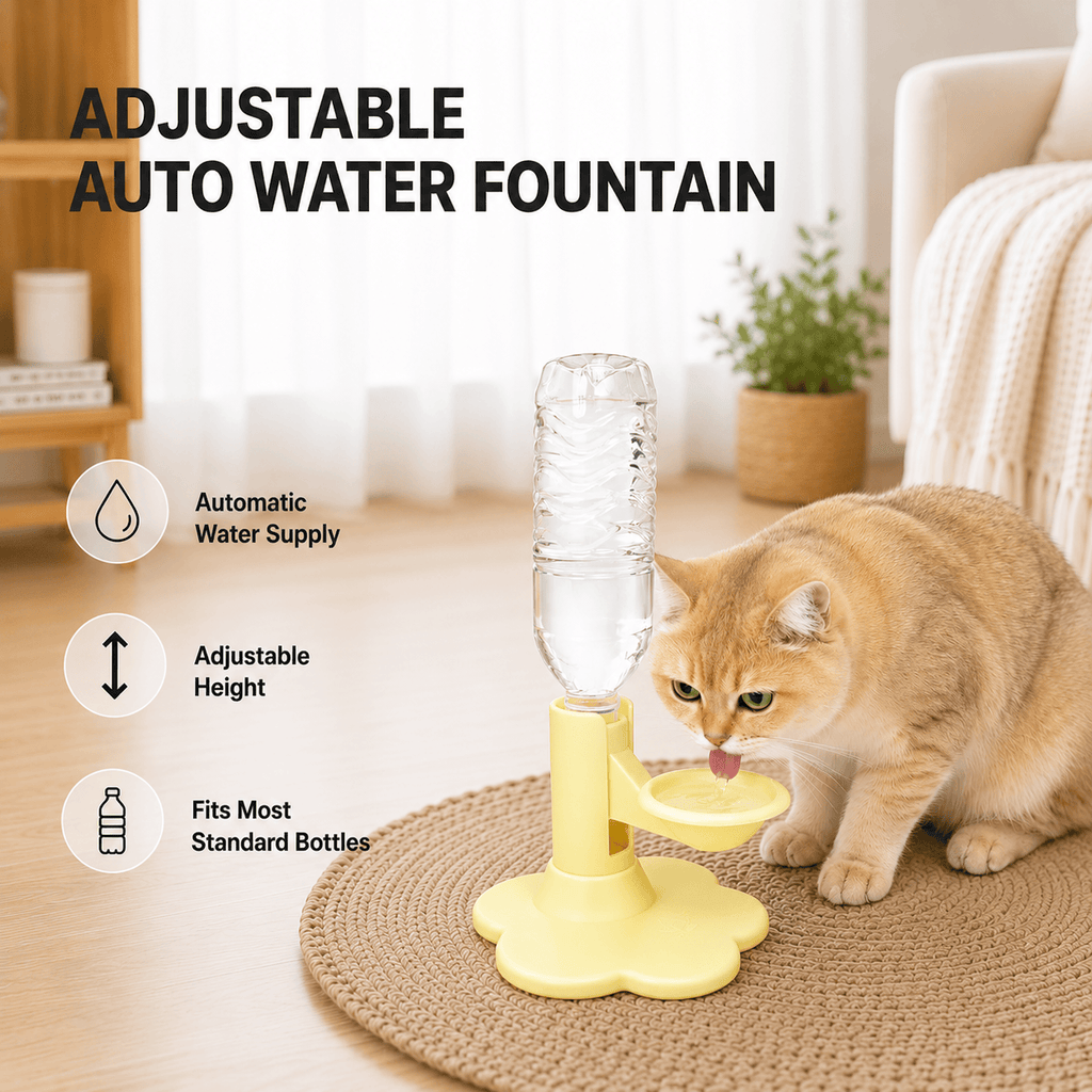 Adjustable Elevated Gravity Pet Water Dispenser