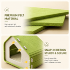 Felt Cat House Scratcher Bed