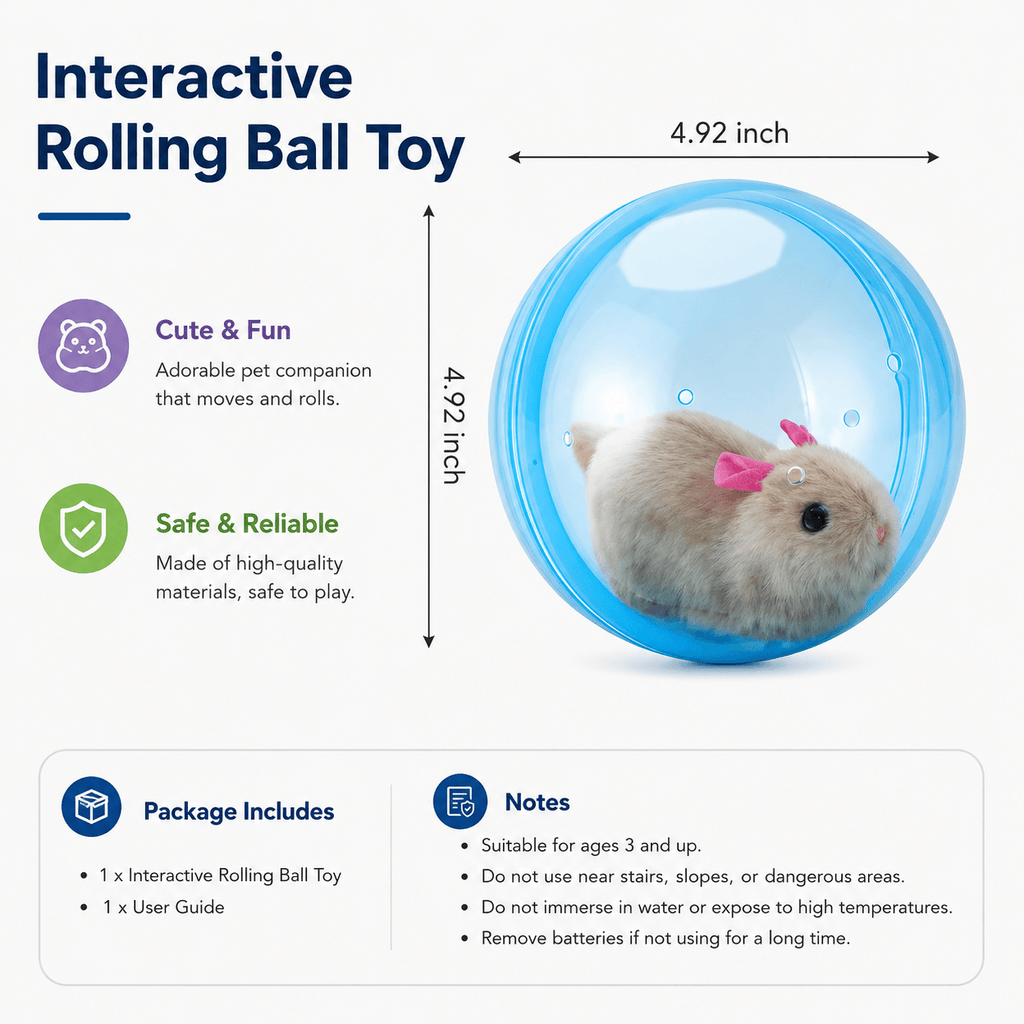 Electric Rolling Ball Cat Toy