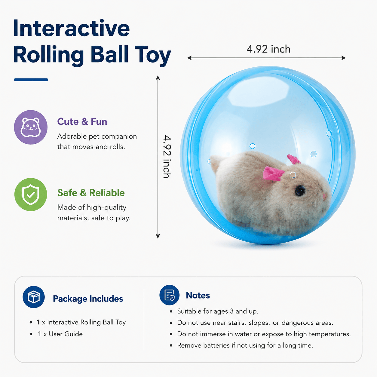 Electric Rolling Ball Cat Toy