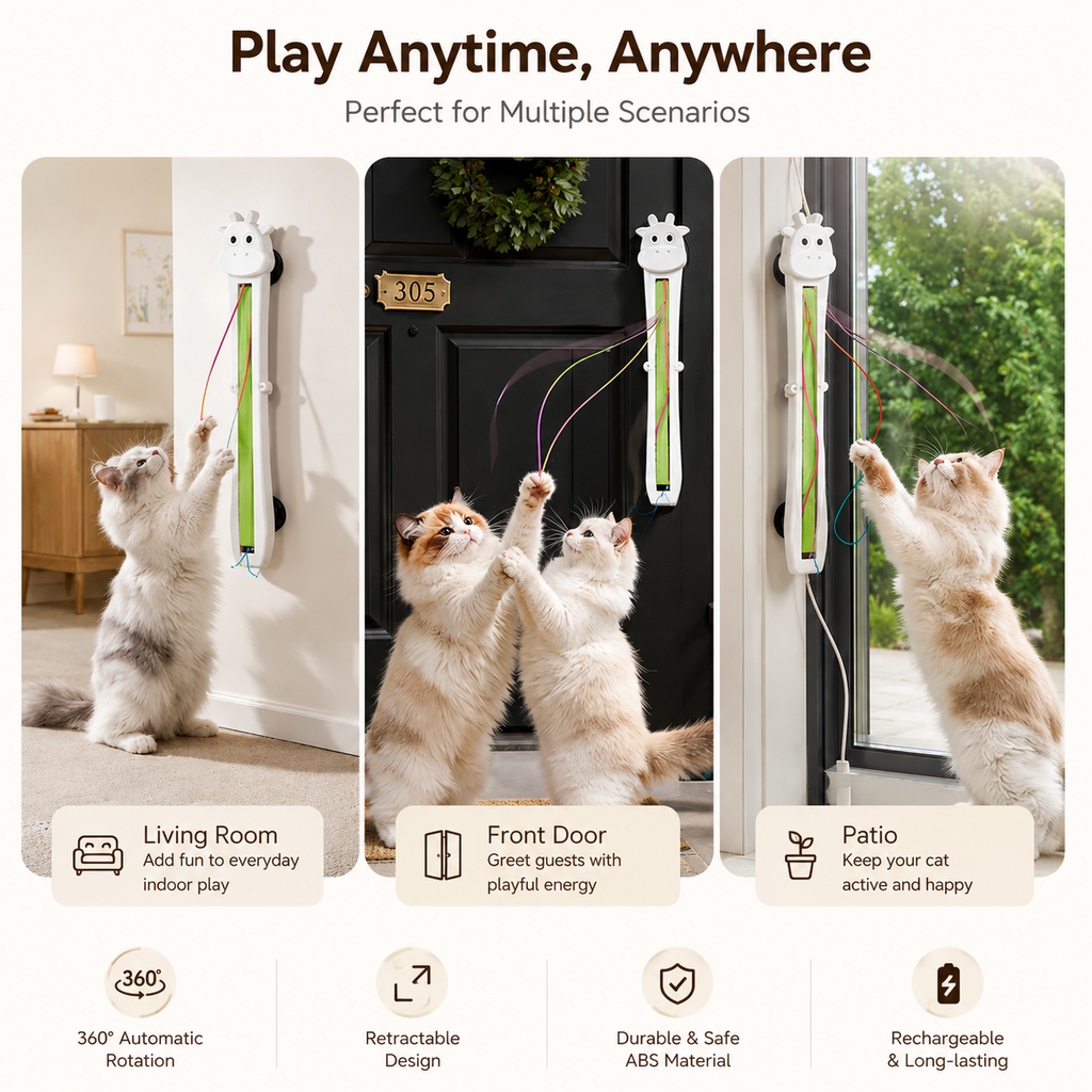 Automatic Retractable Cat Teaser