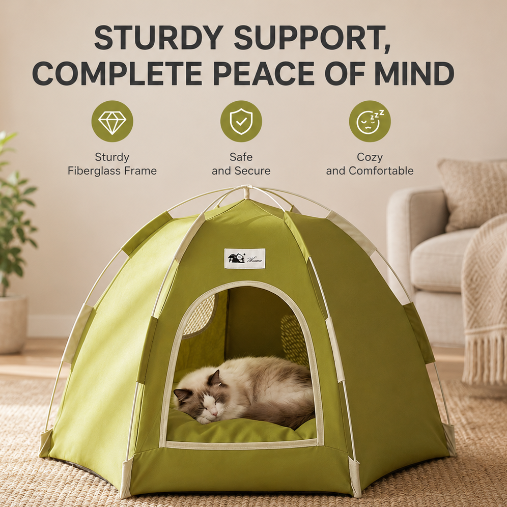 Tiny Luxury Pet Tent Bed