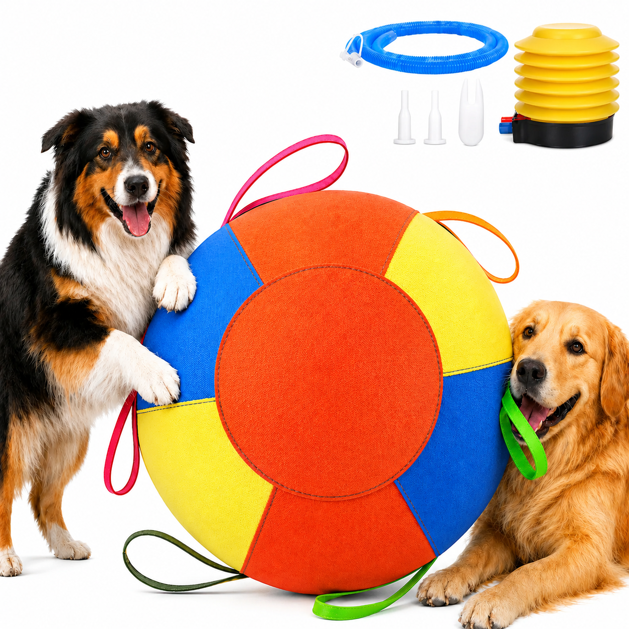 Dog Herding Ball with Handles & Pump