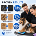 Dog Grooming Comb – Shedding & Detangling Tool