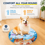 Interactive Cooling Water Play Mat for Cats