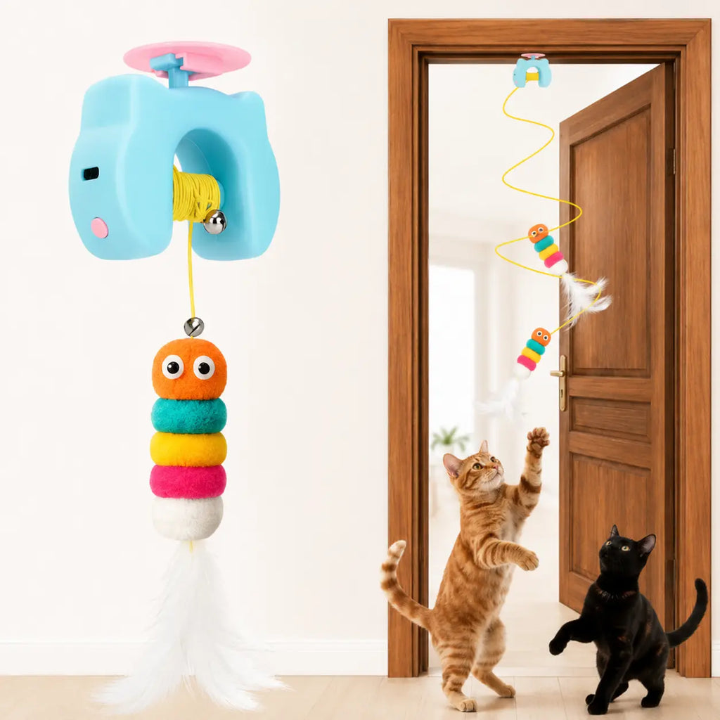 Automatic Moving Feather Cat Toy