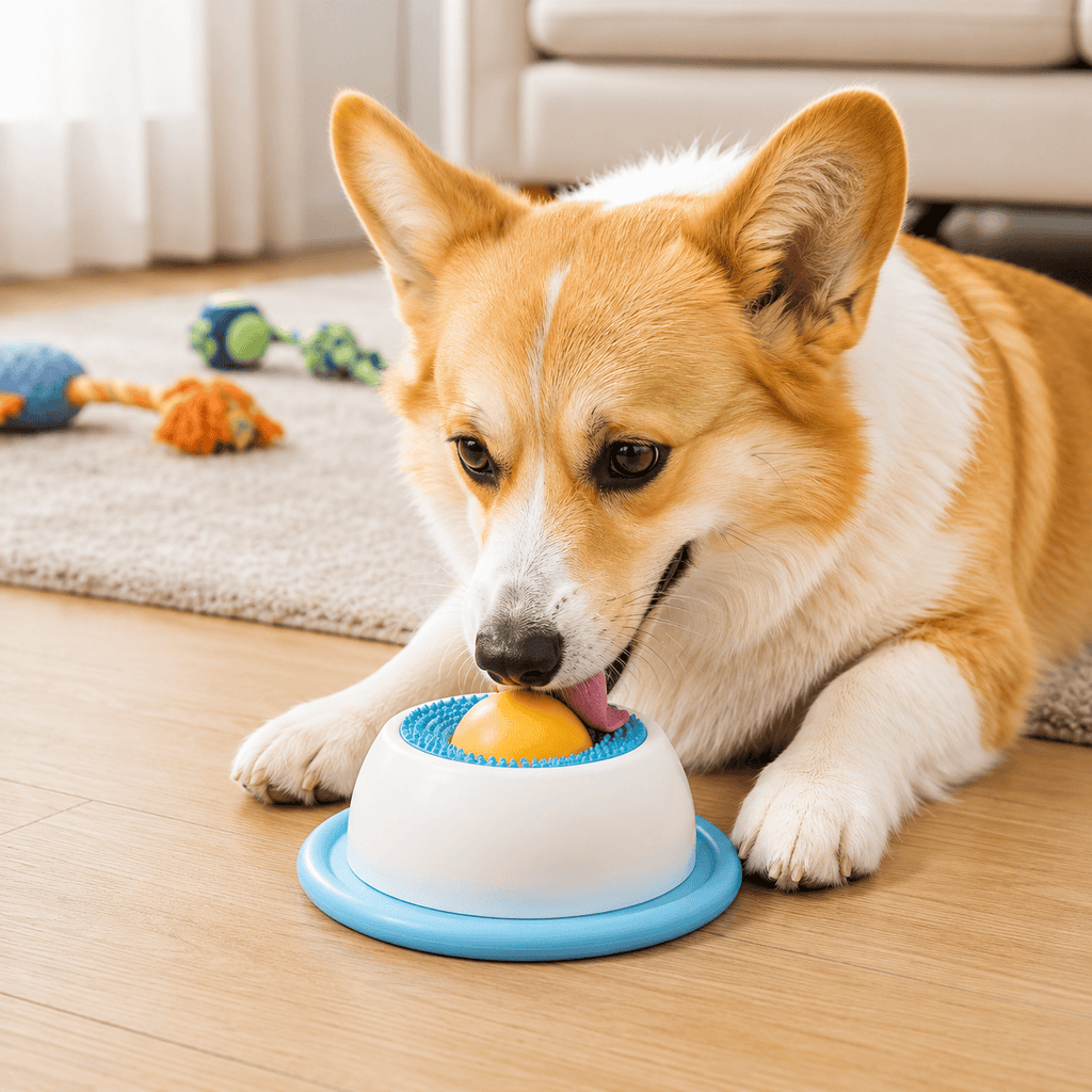 Slow Feeder Dog Bowl for Liquid Treats Non-Slip & Easy Clean