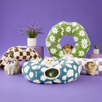 Washable Cat Tunnel Bed for Indoor Cats