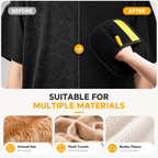 Pet Hair Removal Glove with Dual-Sided Electrostatic Bristles