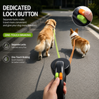 Tangle-Free Two-in-One Retractable Dog Leash