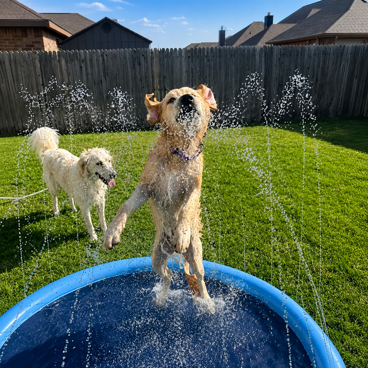 Splash Cooling Dog Splash Pad