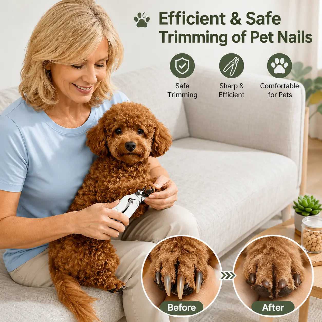 2-in-1 Pet Nail Trimmer & Grinder with LED Light Fursera