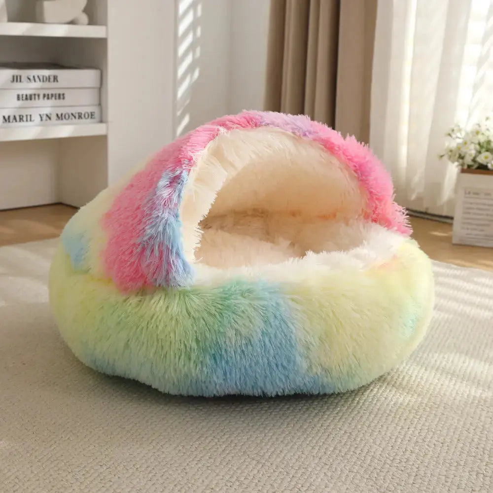 Calming Cowry Pet Bed – Cozy Anti-Anxiety Dog & Cat Bed Fursera