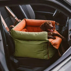 Dog Car Seat Bed – Faux Leather Booster Seat for Safe Travel Fursera