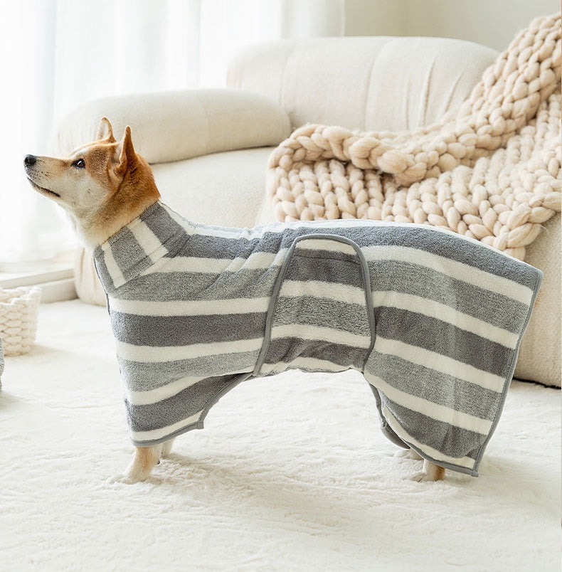 Quick-Dry Dog Bathrobe
