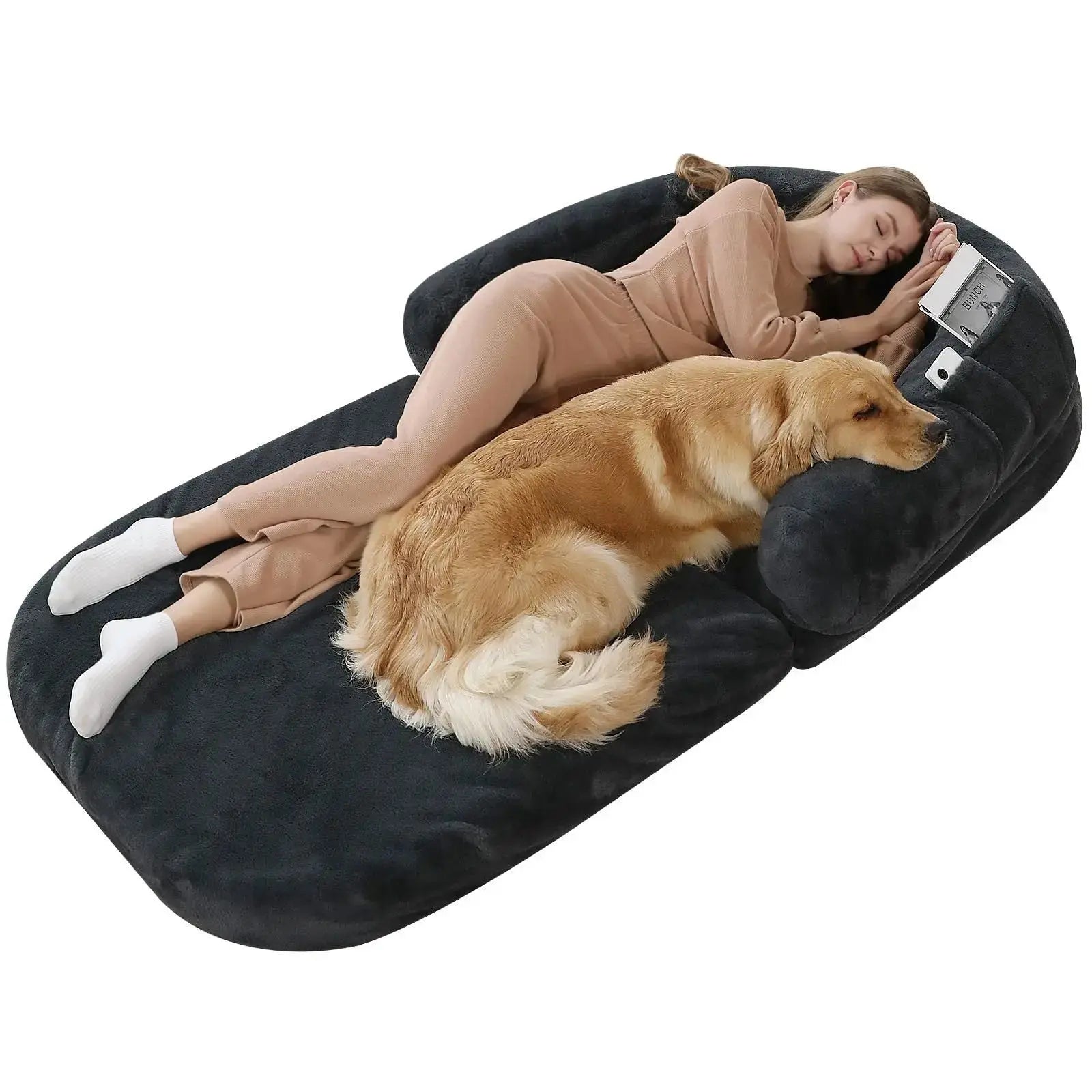 Giant Dog Bed for Humans – Plush Orthopedic Lounger STTM