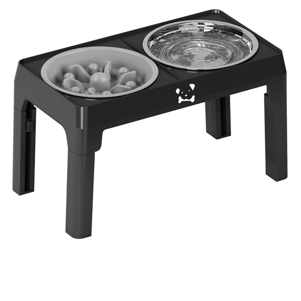 5-Height Adjustable Elevated Dog Bowls