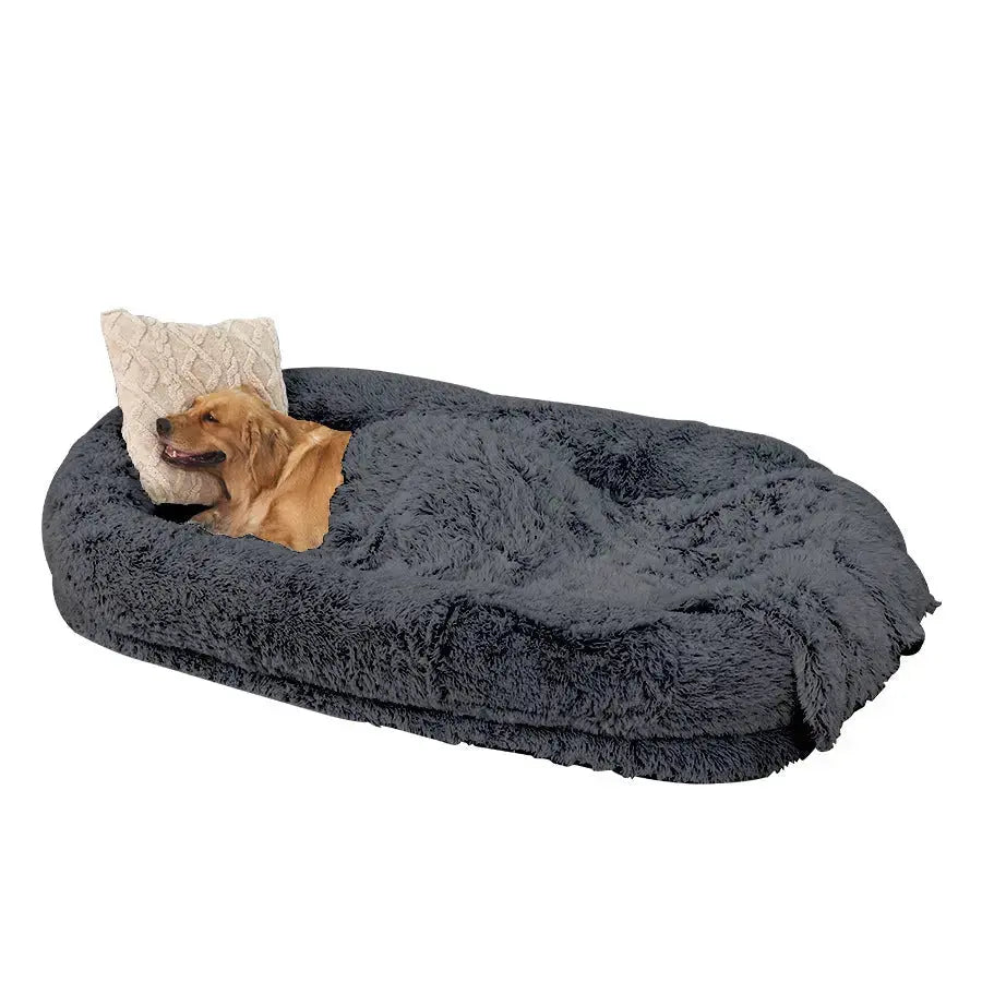 Orthopedic Human Dog Bed – Large Cozy Lounger for Relaxing STTM