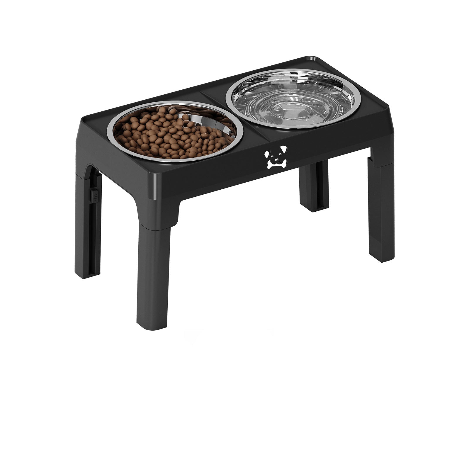5-Height Adjustable Elevated Dog Bowls