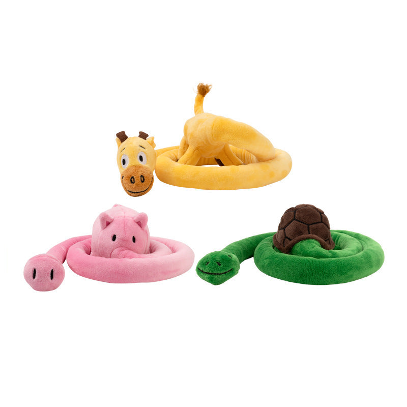 Long Plush Squeaky Dog Toy – Durable Interactive Tug-of-War Chew Toy