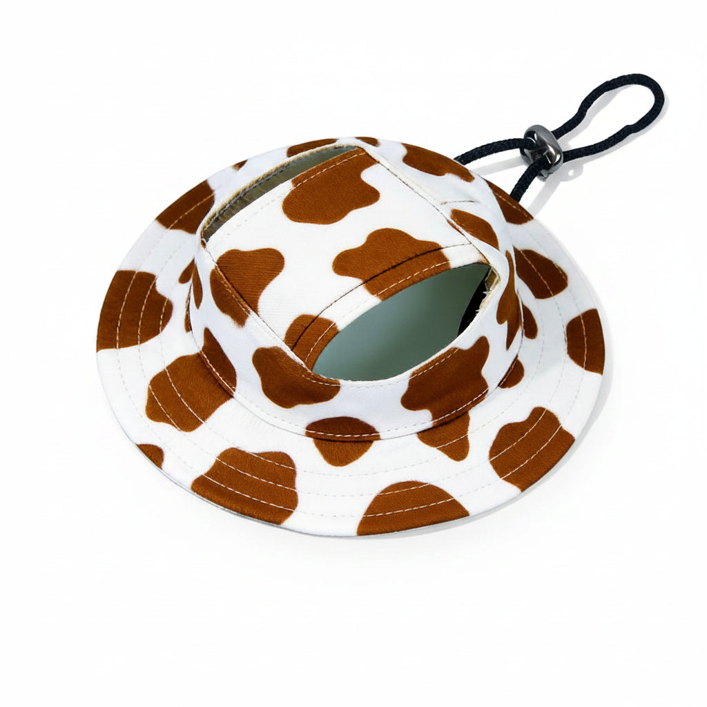 Cute Pet Sun Hat – Adjustable Outdoor Bucket Hat for Dogs & Cats