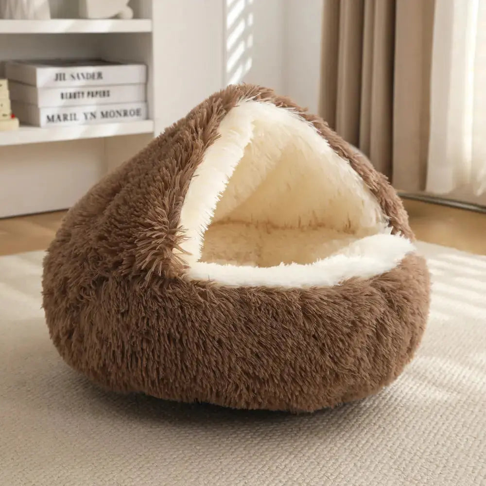 Calming Cowry Pet Bed – Cozy Anti-Anxiety Dog & Cat Bed Fursera