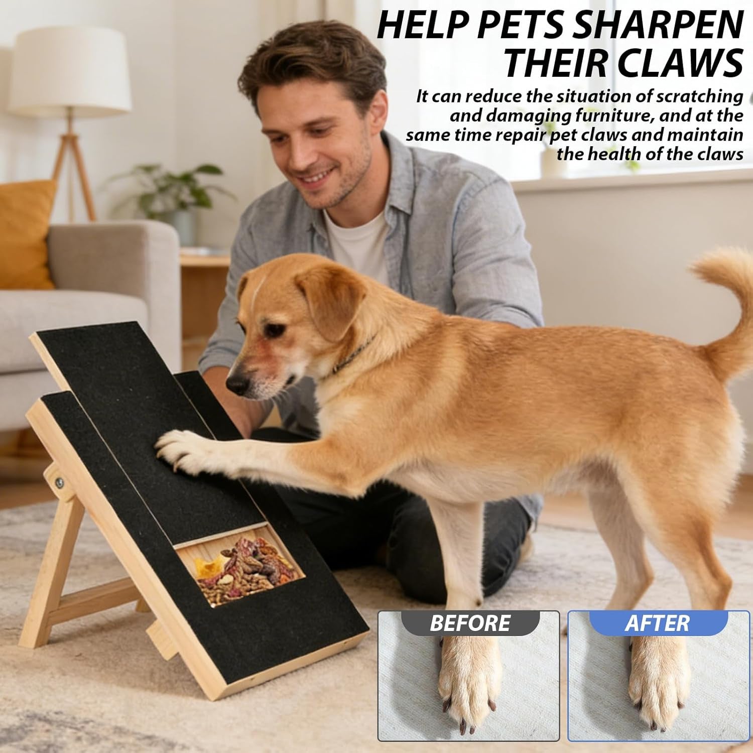 Dog Nail Scratch Board & Treat Puzzle