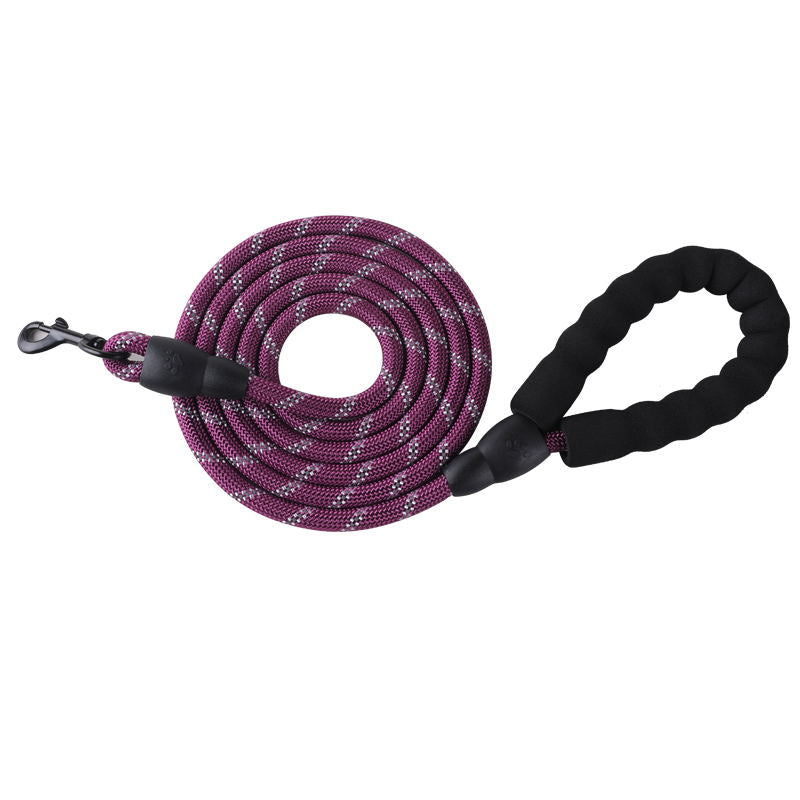 Reflective Nylon Dog Leash with Soft Padded Handle