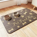 Dog & Cat Feeding Mat – Absorbent Bowl Mat for Mess-Free Meals STTM