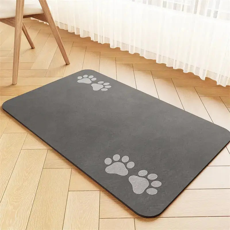 Dog & Cat Feeding Mat – Absorbent Bowl Mat for Mess-Free Meals STTM
