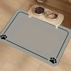Dog & Cat Feeding Mat – Absorbent Bowl Mat for Mess-Free Meals STTM