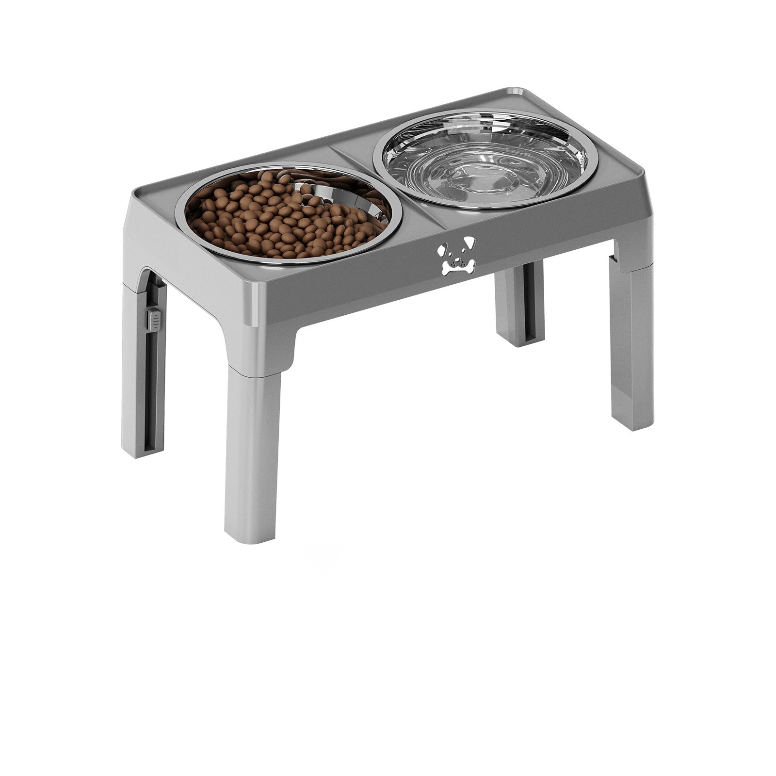 5-Height Adjustable Elevated Dog Bowls