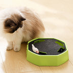 Automatic Cat Scratcher Toy with Moving Plush Mouse