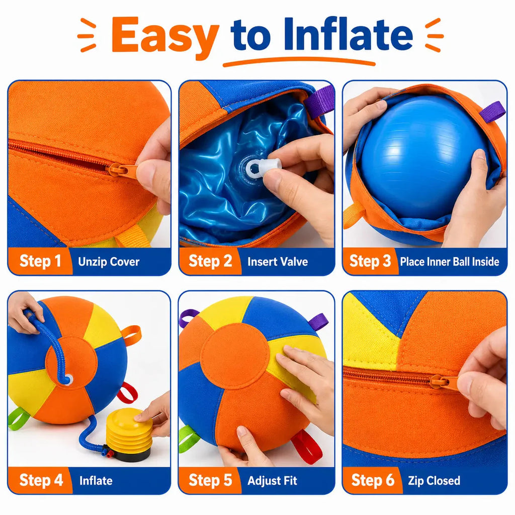 Dog Herding Ball with Handles & Pump