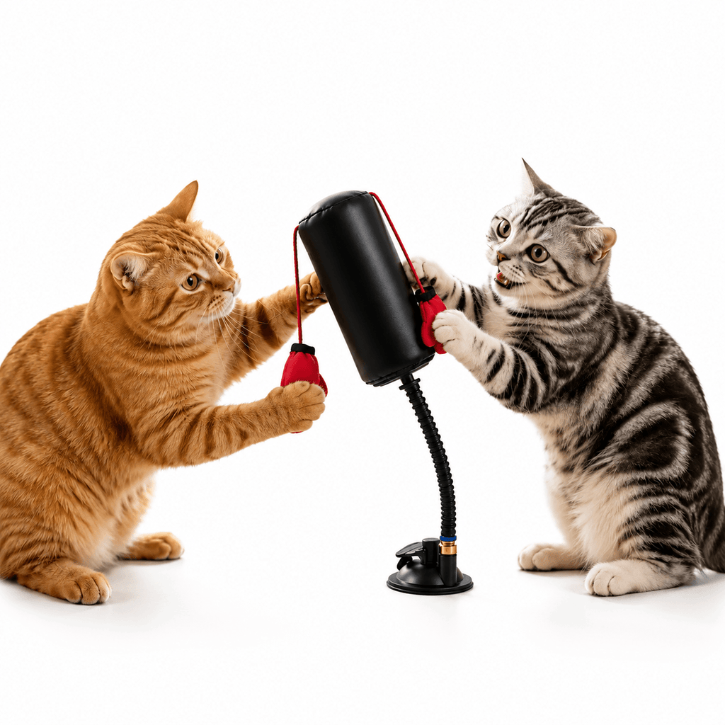 Interactive Cat Boxing Toy – Suction Cup Self-Play Punching Toy for Cats Fursera