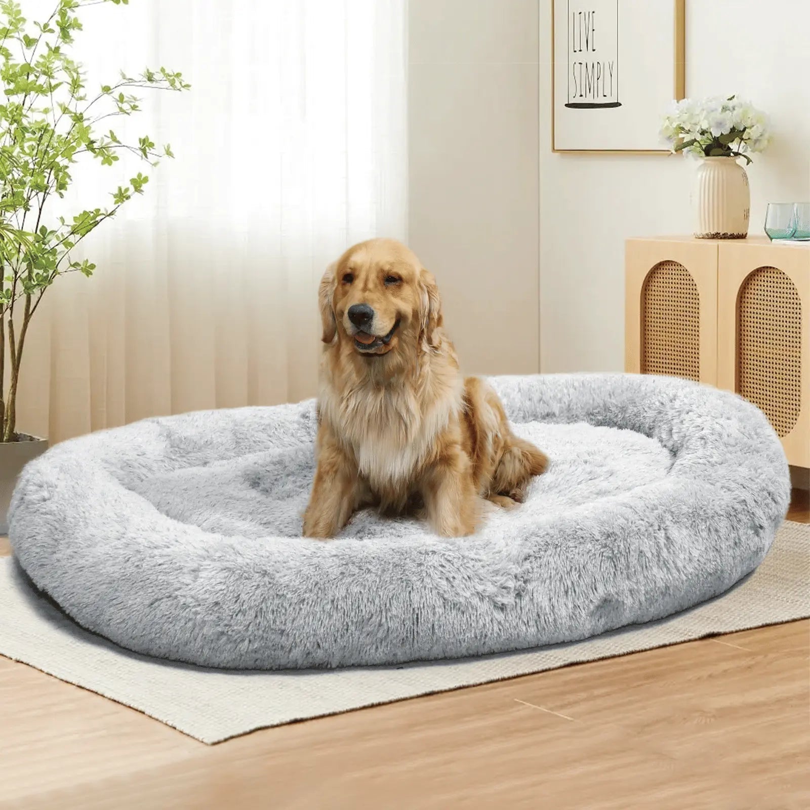 Soft Dog Bed – Large Washable Bed for Easy Carry & Comfort