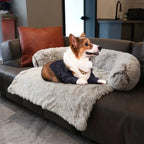 Pet Sofa Bed – Soft Plush Cushion & Blanket for Dogs & Cats STTM