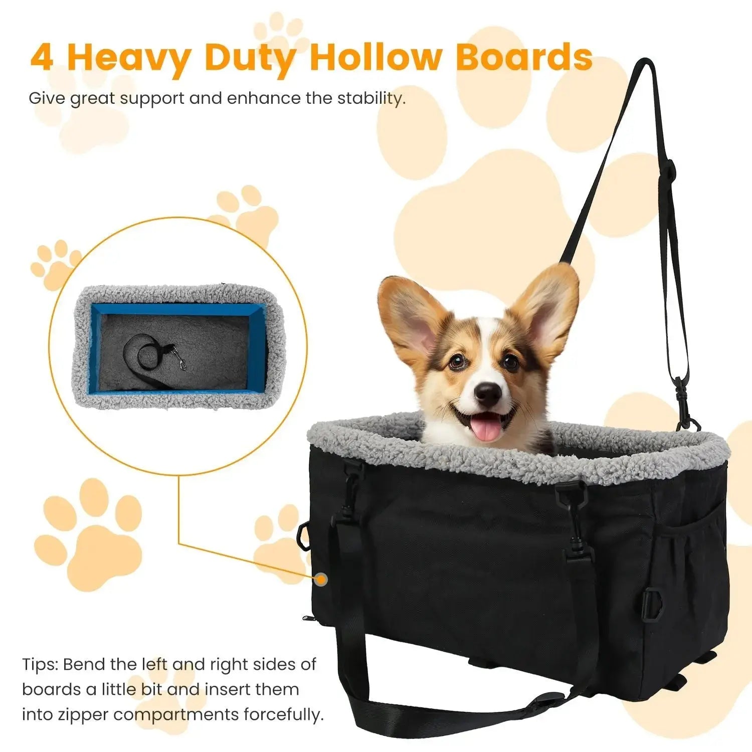 Small Pet Car Seat – Cozy Console Booster for Dogs & Cats STTM