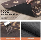 Dog & Cat Feeding Mat – Absorbent Bowl Mat for Mess-Free Meals STTM