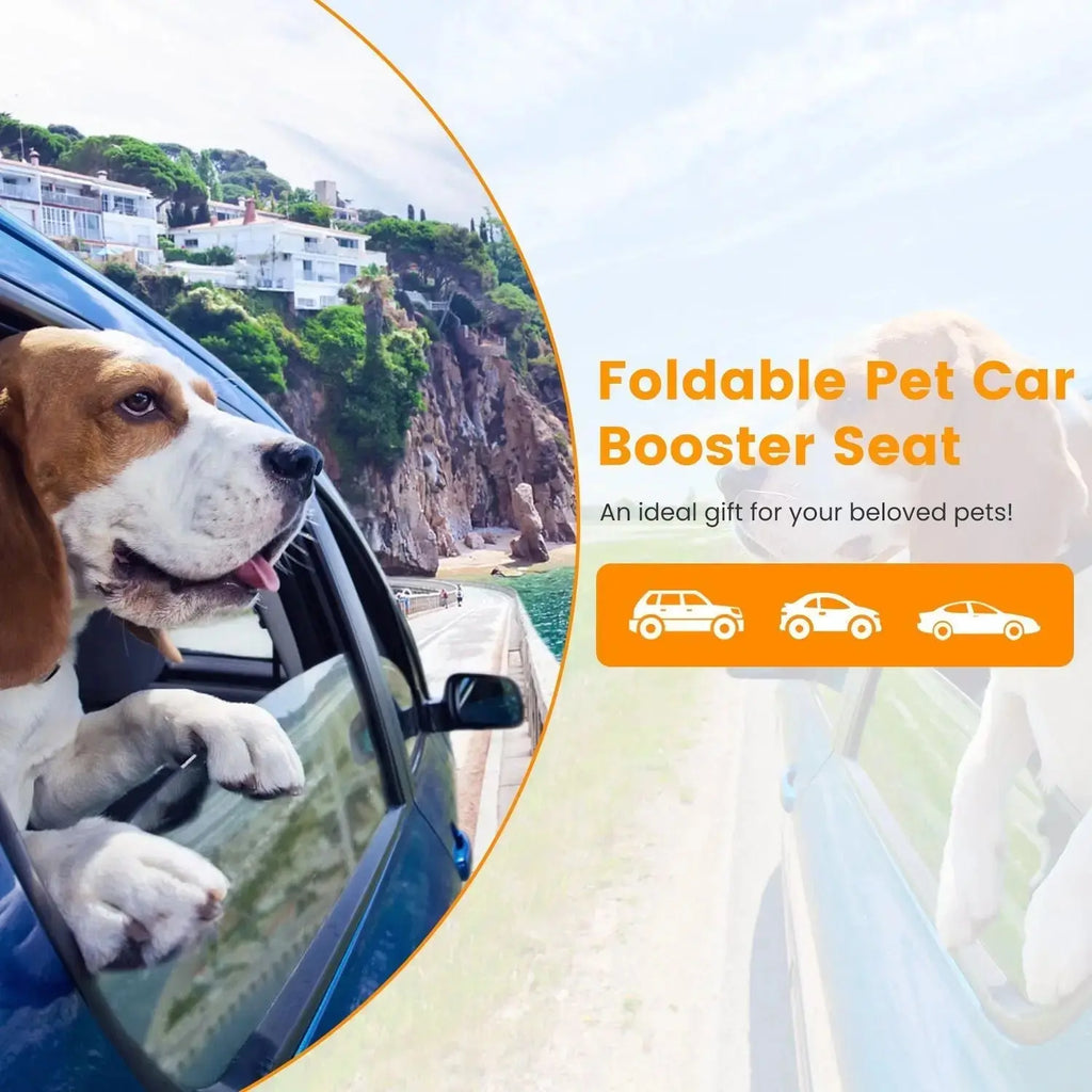 Small Pet Car Seat – Cozy Console Booster for Dogs & Cats STTM